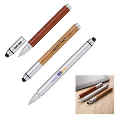 Elegant Cap-off Ballpoint Pen with Capacitive Stylus