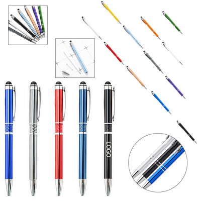 LED-Equipped Midnight Metal Stylus Pens